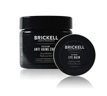 Brickell Men's Ultimate Anti-Aging Routine, Anti-Wrinkle Night Face Cream and Eye Cream to Reduce Puffiness, Wrinkles, Dark Circles, Under Eye Bags, Natural and Organic