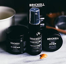 Brickell Men's Advanced Anti-Aging Routine - Night Face Cream, Vitamin C Facial Serum and Eye Cream - Natural & Organic