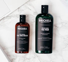 Brickell Men's Daily Essential Face Care Routine II - Face Wash & Face Moisturizer - Natural & Organic