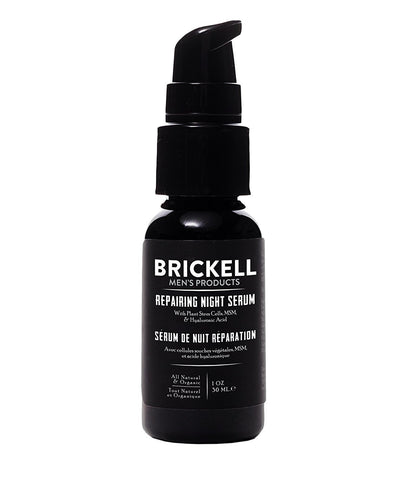 New Brickell Men's Anti Aging Repairing Night Serum for Men - Natural & Organic