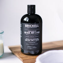 Brickell Men's Rapid Wash - Natural & Organic 3 in 1 Body Wash Gel for Men- Evergreen Scent -16oz