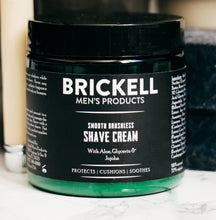 Brickell Men's Smooth Brushless Shave Cream for Men, Natural and Organic Smooth Shaving Lotion to Fight Nicks, Cuts and Razor Burn, 5 Ounce, Unscented