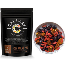 (Pack of 6) 150 Calories TASTY NATURE Dried Berries Mix by Calsway - Cranberries, Blueberries, Black Raisins, Physalis, Goji