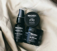 Brickell Men's Advanced Anti-Aging Routine - Night Face Cream, Vitamin C Facial Serum and Eye Cream - Natural & Organic