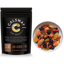 (Pack of 6) 200 Calories NEW WORLD Nuts and Berries Mix by Calsway - Almonds, Walnuts, Golden Sultanas, Cranberries, Pumpkin Seeds