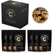 (Pack of 6) 200 Calories NEW WORLD Nuts and Berries Mix by Calsway - Almonds, Walnuts, Golden Sultanas, Cranberries, Pumpkin Seeds