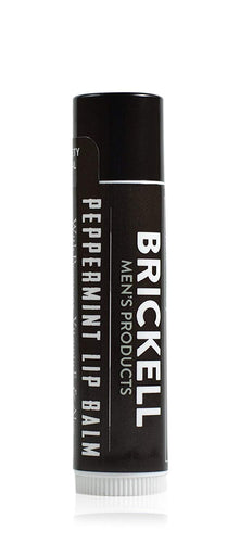 Brickell Men's No Shine Lip Balm for Men, Natural and Organic Matte Finish Chapstick to Moisturize and Protect With SPF 15, .15 Ounce, Scented