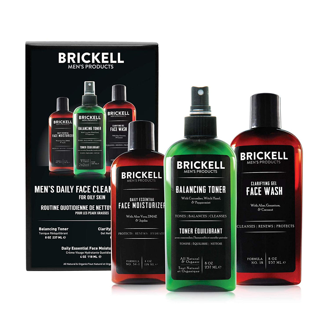 Men's Daily Face Cleanse Routine for Oily Skin