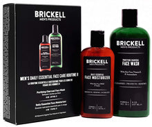 Brickell Men's Daily Essential Face Care Routine II - Face Wash & Face Moisturizer - Natural & Organic