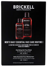 Brickell Men's Daily Essential Face Care Routine I - Face Wash & Face Moisturizer - Natural & Organic